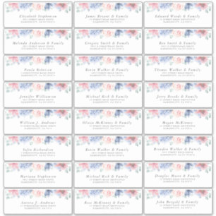 Élégant Floral Individuel Étiquettes de adresse d'