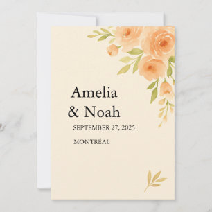 🌸 Elegant Floral Wedding Invitation 🌸