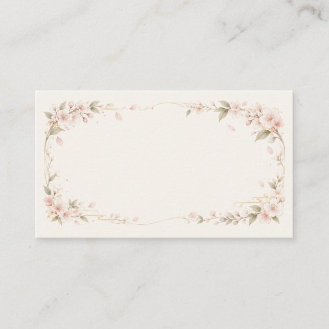 Elegant Floral Wedding Invitation | Soft Botanical (Devant)