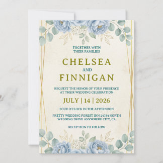 elegant floral wedding invitations vintage trendy 