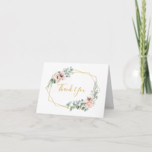 Élégant flou CARTE DE REMERCIEMENTS