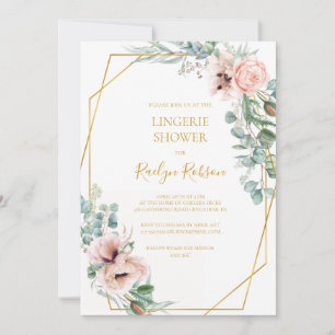 Élégant flou   Lingerie Shower Invitation