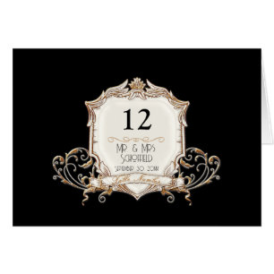 Elégant Formal Gold n Black Mariage