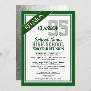 Élégant Formal High School Invitations de Réunion