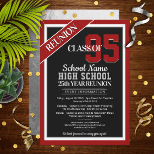 Élégant Formal High School Invitations de Réunion