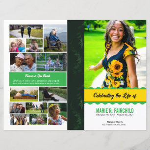 Elegant Funeral Program Template