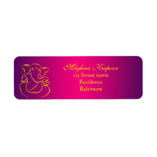 Elégant Ganesh Classy/ Étiquettes de adresse de Di