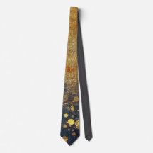 Elegant Gold Accent Tie / Cravate élégante