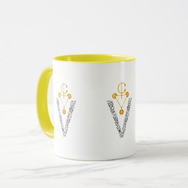 Elegant Gold Amazigh Signe MUG (Devant gauche)