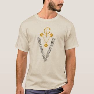 Elegant Gold Amazigh Signe T-Shirt