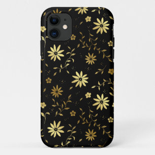 "Elegant Gold Black coque iphone"