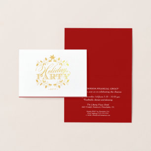 Elegant Gold Corporate Fête Invitation