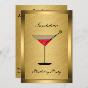 Elegant Gold Event Invitation