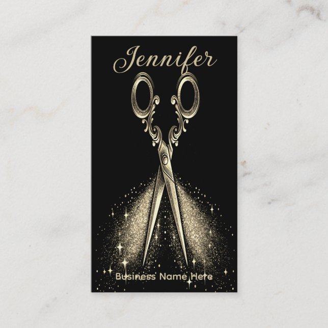 Elégant Gold Glam Hairstyliste Rendez-vous (Devant)