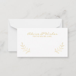Elegant Gold Laurels Conseil Mariage et souhaits