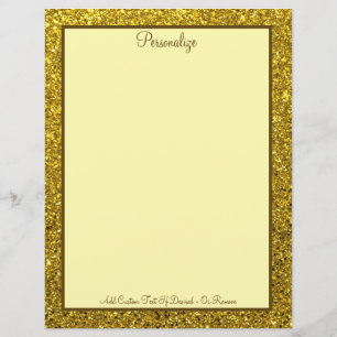 Elégant Gold Metallic Professional Personnaliser