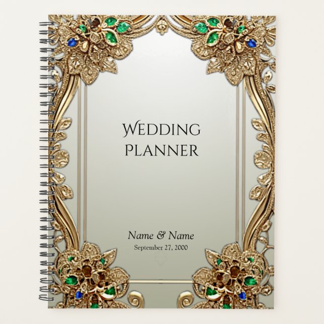 Elegant Gold Ornate Planner (Devant)