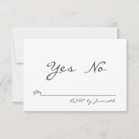 Elegant Granite RSVP