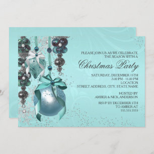 Élégant Hanging Ornaments Noël Invitation