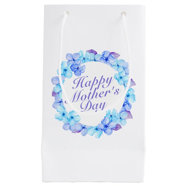 Elégant Happy Mère's Day Floral Wreath Cadeau Sac  (Devant)