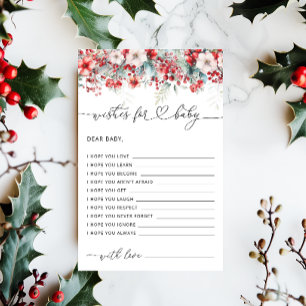 Elégant hiver Floral des souhaits pour le jeu de b