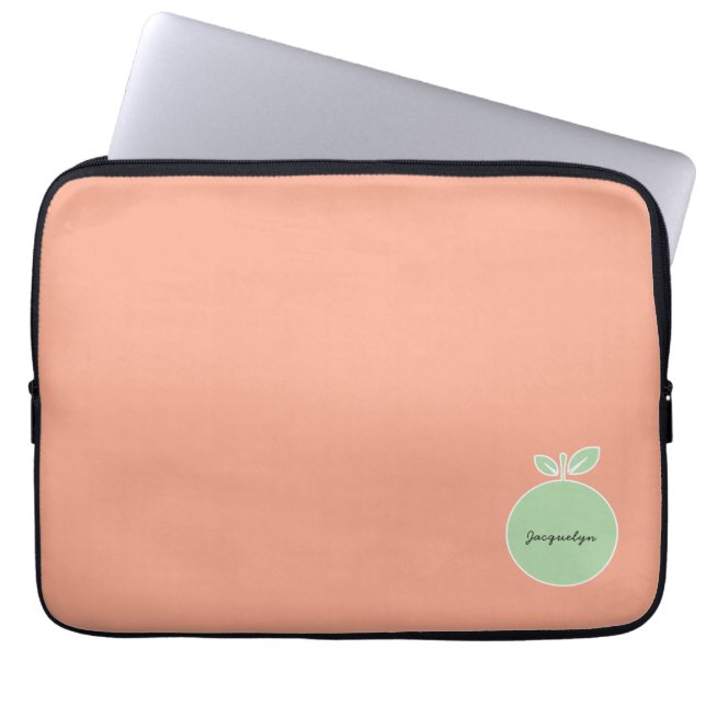 Élégant Housse pour Ordinateur Portable avec Nom e (Devant)