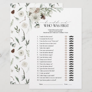 Élégant Il Dit Qu'Elle A Dit Winter Fête des marié