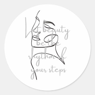 Elegant Inspirational Quote Sticker