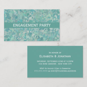 Élégant Invitation de billet de la partie d'engage