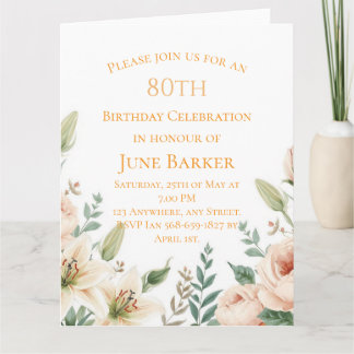 Élégant Invitation de Jardin Botanique pour Annive
