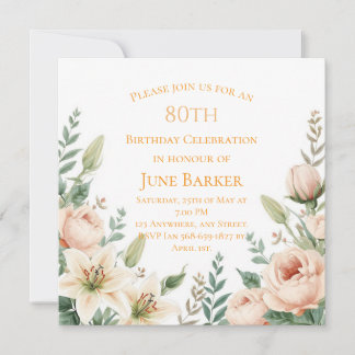 Élégant Invitation de Jardin Botanique pour Annive