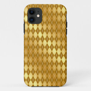 Élégant Jacquard d'impression coque iphone or