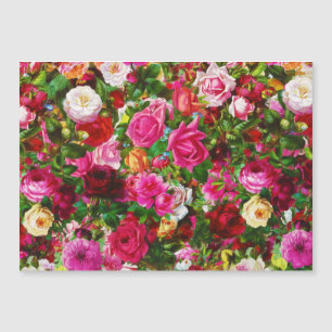 Élégant jardin fleuri Vintage de Rose fleuri