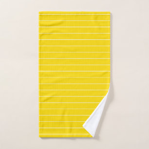 Elégant jaune blanc Modèle de bande Tendance Cou