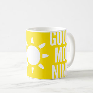 Élégant Jaune Bon Matin Soleil Thé Mug