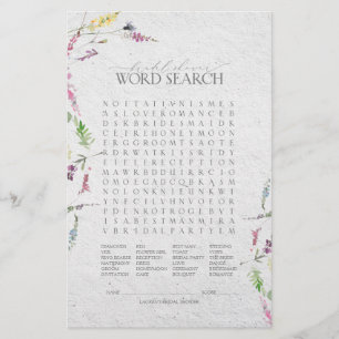 Élégant jeu de Fête des mariées botanique Fleur sa