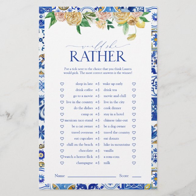 Élégant jeu de Fête des mariées de citron méditerr (Devant)