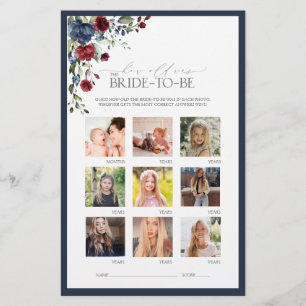 Elégant jeu de Fête des mariées de la Marine Bleue