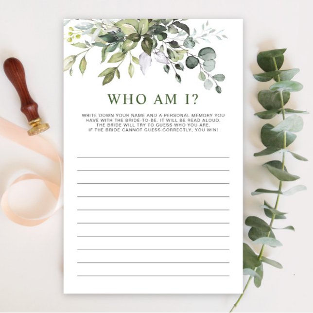 Elégant jeu de Fête des mariées Eucalyptus verdure (Créateur téléchargé)