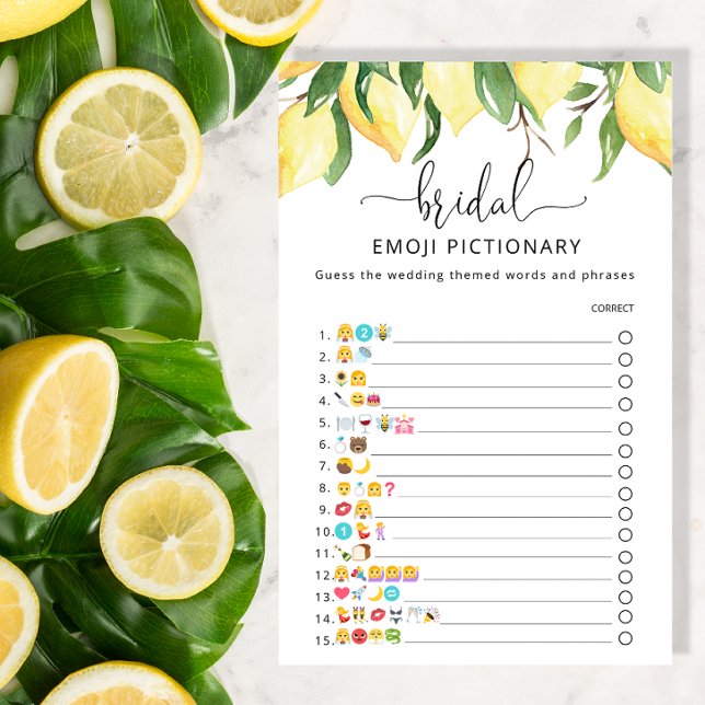 Élégant jeu de photos Lemon Emoji (Créateur téléchargé)
