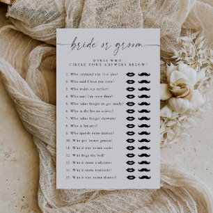 Élégant jeu de shower de mariage de la mariée ou d