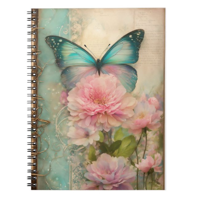 Elégant Journal de Gratitude avec Bouquet Floral (Devant)