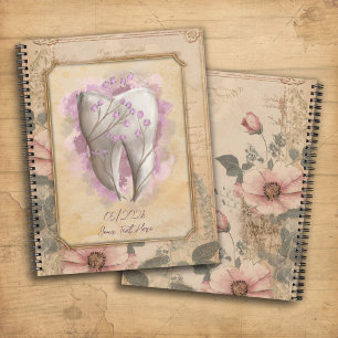 Élégant journal dentaire à l'ancienne / Carnet