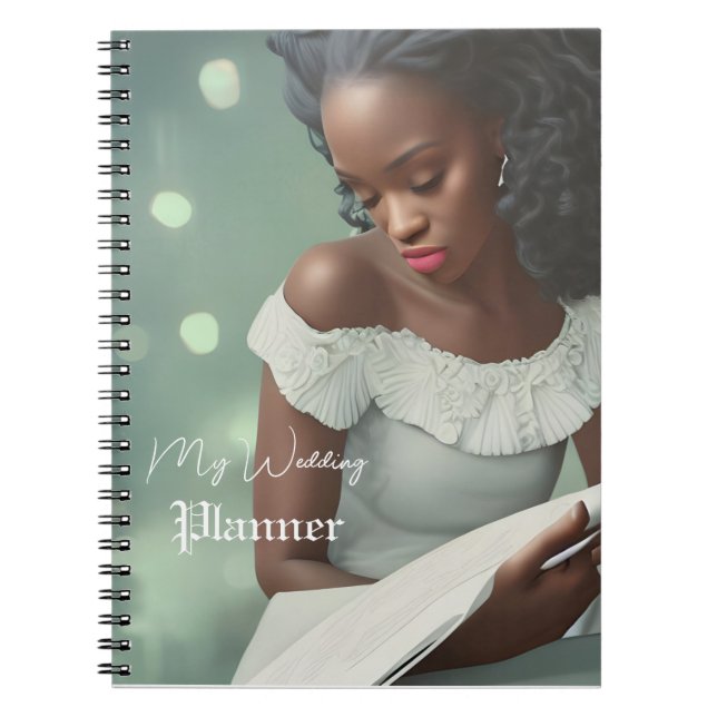 Élégant journal Mariage de script blanc (Devant)