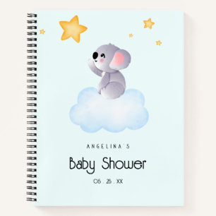 Elegant Koala Baby shower Liste cadeaux Carnet