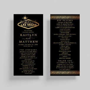 Elégant Las Vegas Destination Wedding Programme