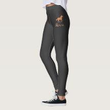 Élégant Leggings en noir et or