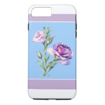 Élégant Lisianthus Blue iPhone 8/7 Plus Coque