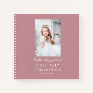 Elégant livre d'or de la première communion de fil