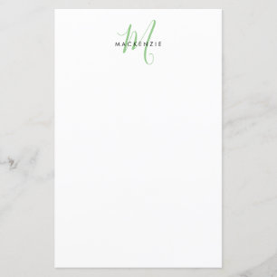 Élégant Livre vert blanc moderne